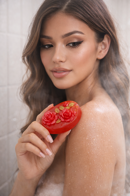 Decorated Organic bar soap